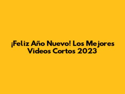 ¡Feliz Año Nuevo! Los Mejores Videos Cortos 2023