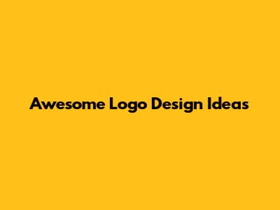 Awesome Logo Design Ideas