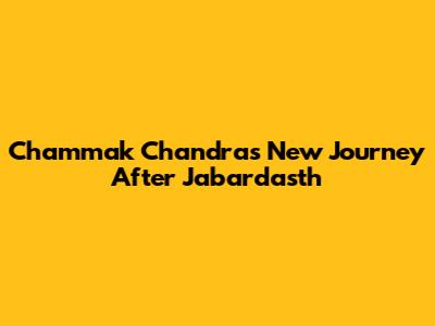 Chammak Chandra's New Journey After Jabardasth