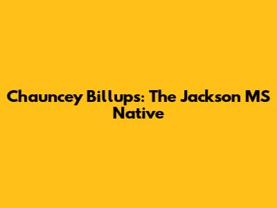 Chauncey Billups: The Jackson MS Native