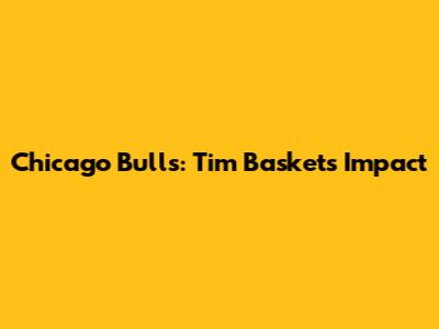 Chicago Bulls: Tim Basket's Impact