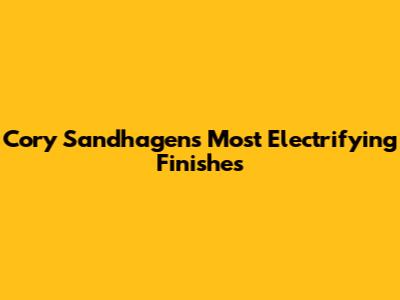 Cory Sandhagen's Most Electrifying Finishes