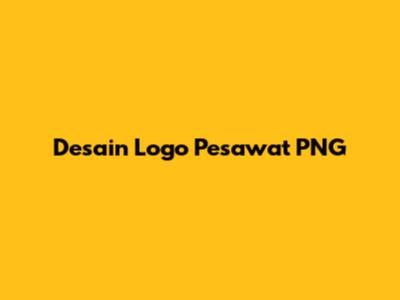 Desain Logo Pesawat PNG