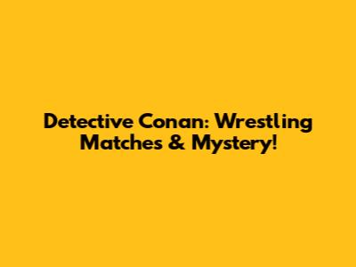 Detective Conan: Wrestling Matches & Mystery!