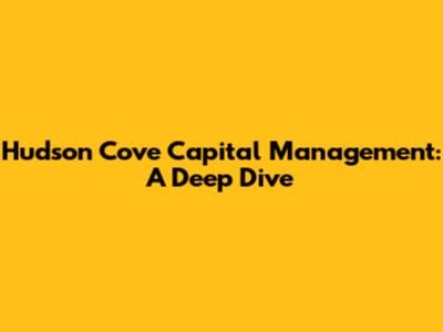 Hudson Cove Capital Management: A Deep Dive