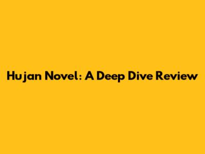 Hujan Novel: A Deep Dive Review
