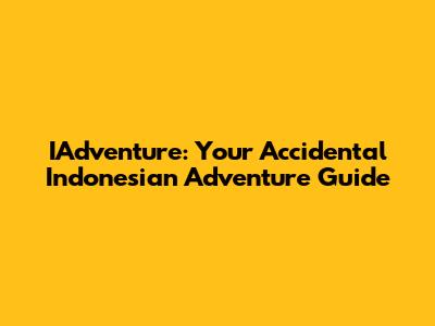 IAdventure: Your Accidental Indonesian Adventure Guide