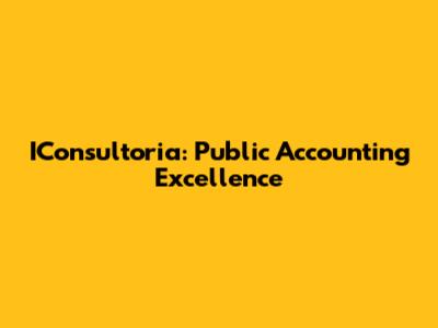 IConsultoria: Public Accounting Excellence