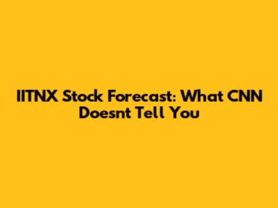 IITNX Stock Forecast: What CNN Doesn't Tell You