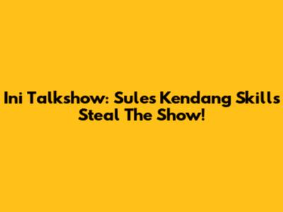 Ini Talkshow: Sule's Kendang Skills Steal The Show!
