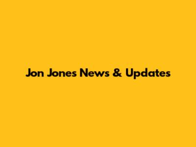 Jon Jones News & Updates