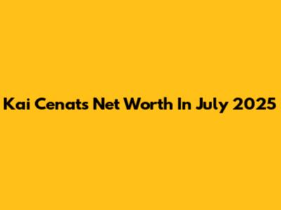 Kai Cenat's Net Worth In July 2025