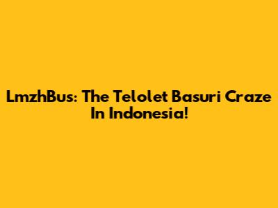 LmzhBus: The Telolet Basuri Craze In Indonesia!