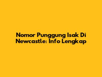 Nomor Punggung Isak Di Newcastle: Info Lengkap