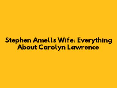 Stephen Amell's Wife: Everything About Carolyn Lawrence