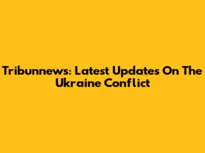 Tribunnews: Latest Updates On The Ukraine Conflict