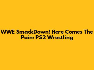 WWE SmackDown! Here Comes The Pain: PS2 Wrestling
