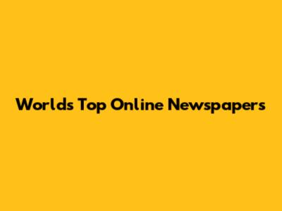 World's Top Online Newspapers